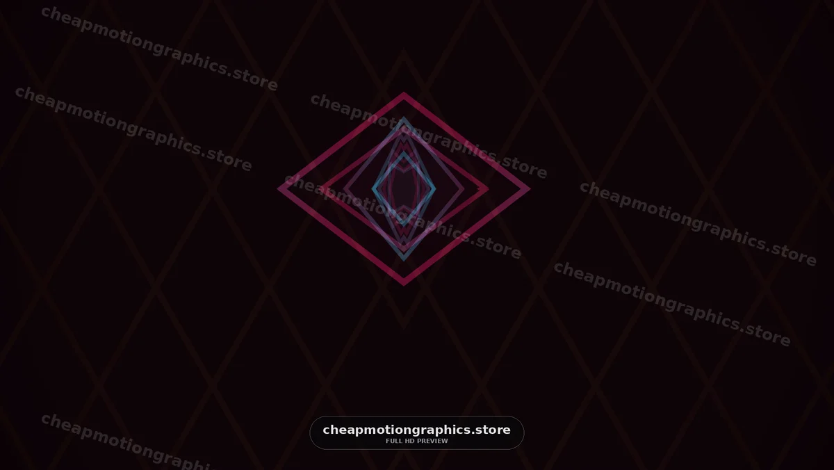 Glowing Geometric Diamond Pattern