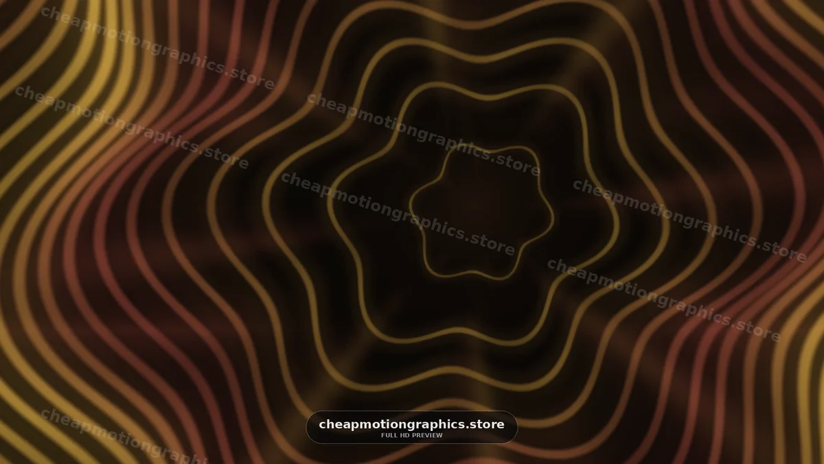 Colorful wave patterns shifting and glowing in dark backdrop