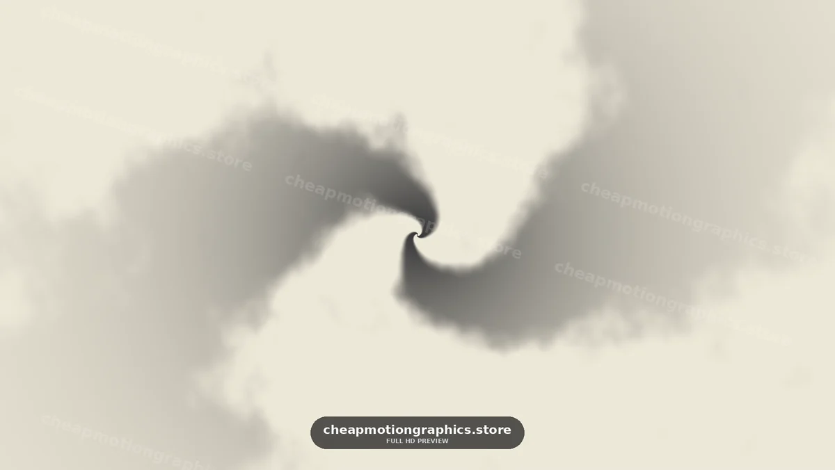 Swirling cloud formation in soft light background
