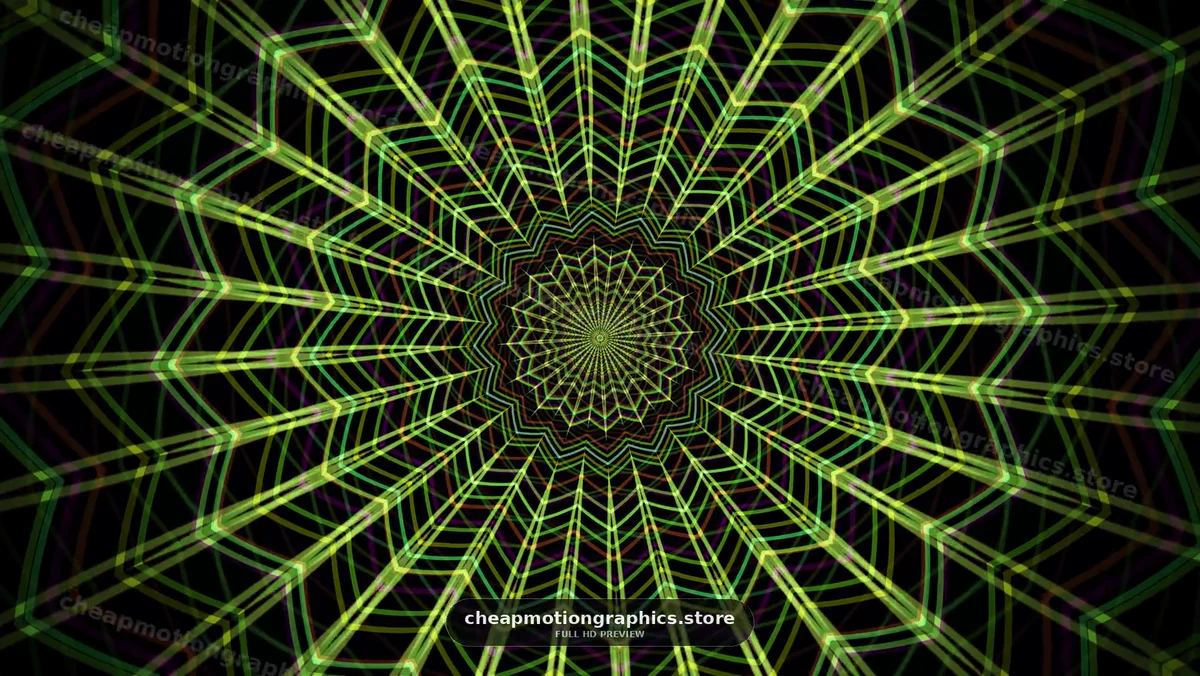Colorful Geometric Mandala Animation