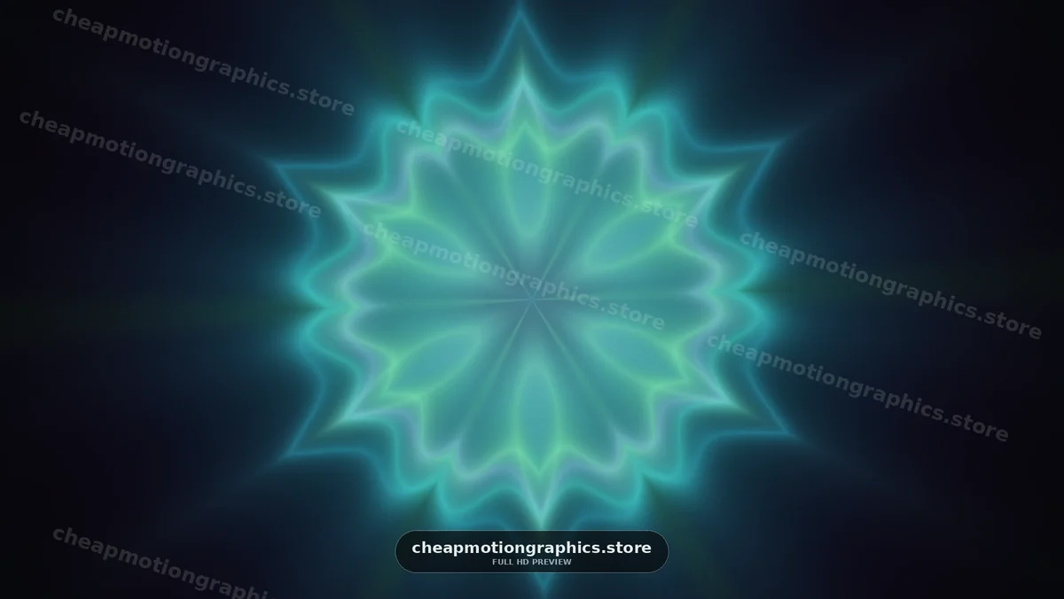 Colorful abstract shape with glowing edges in dark background