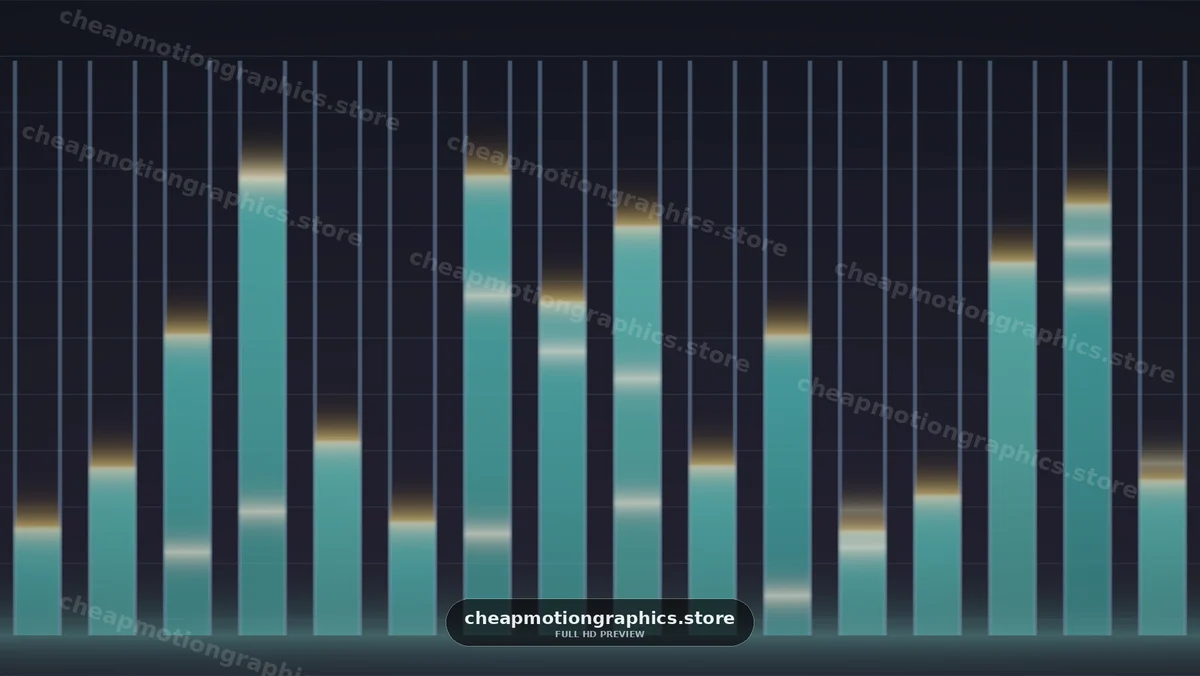 Abstract Animated Audio Equalizer Bars