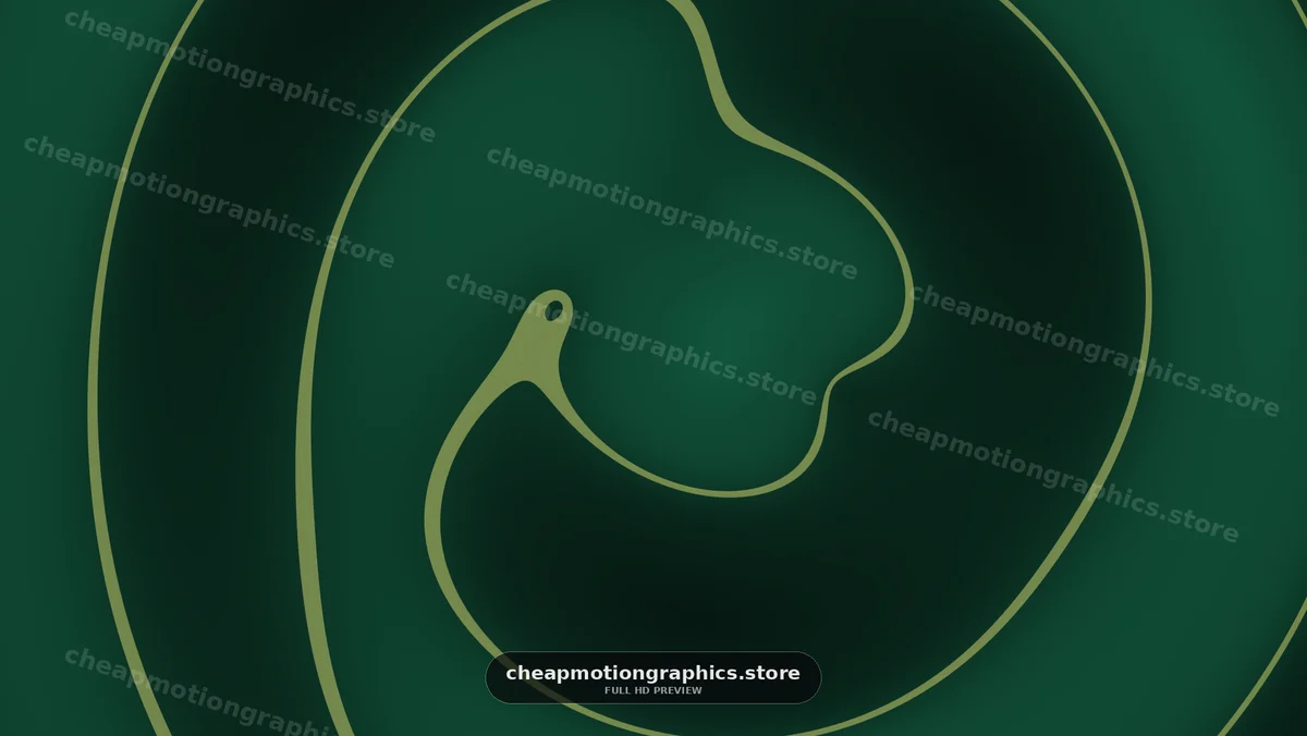 Abstract Green Wavy Line Background