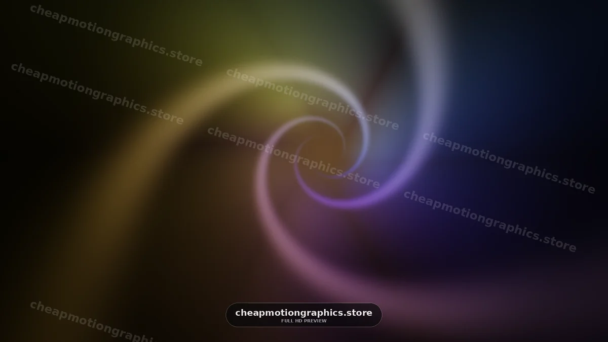 Glowing Abstract Spiral on Dark Background