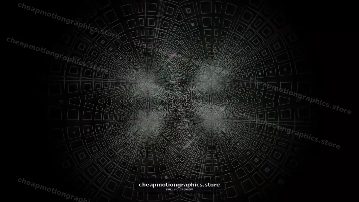 Abstract Geometric Grid Tunnel