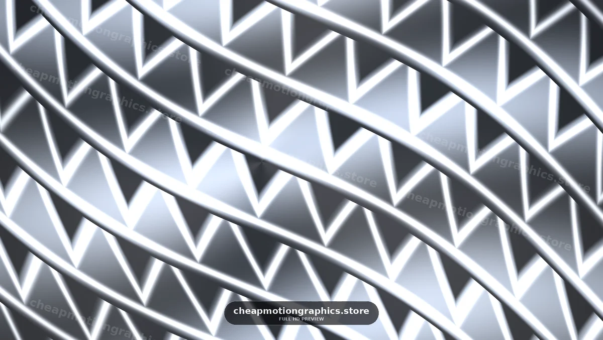 Abstract White Geometric Wave Pattern