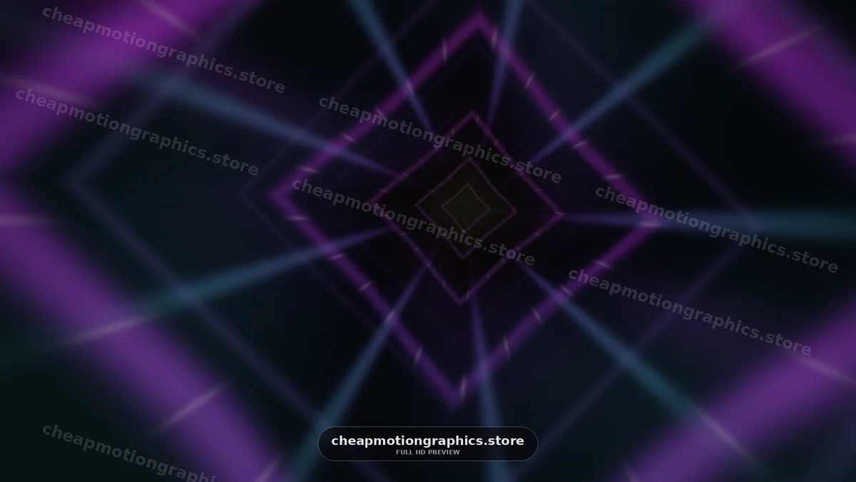 Dynamic geometric shapes move in space with glowing lines