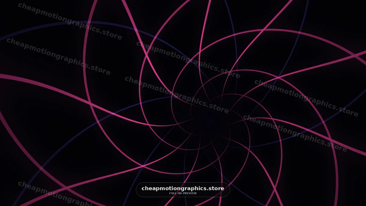 Abstract tunnel design with swirling lines and dark background