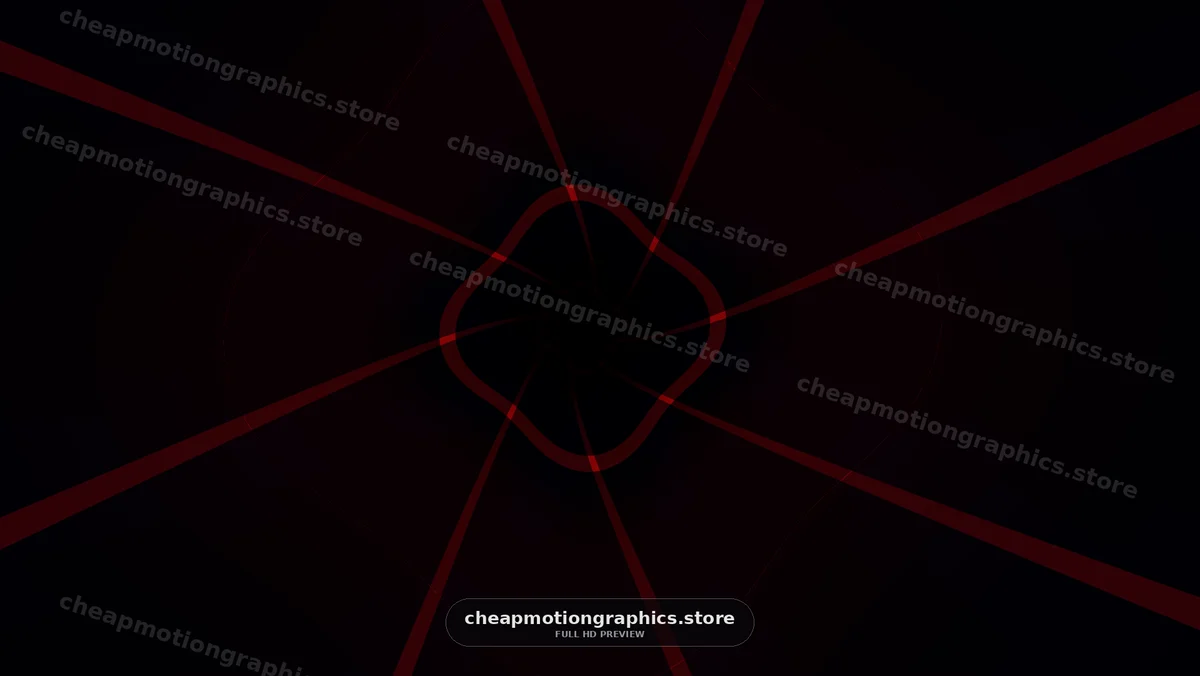 Abstract Red Geometric Lines on Black