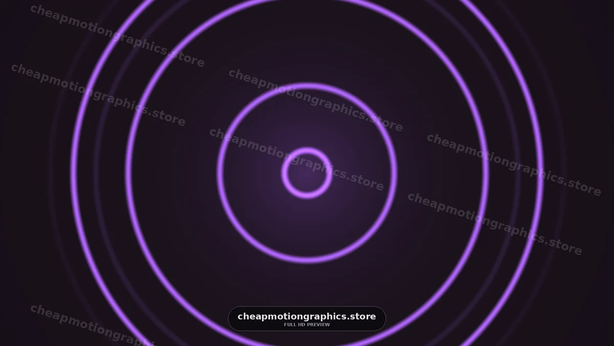 Glowing Purple Concentric Circles