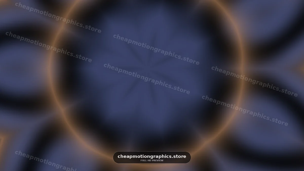 Abstract Dark Blue and Amber Light Waves