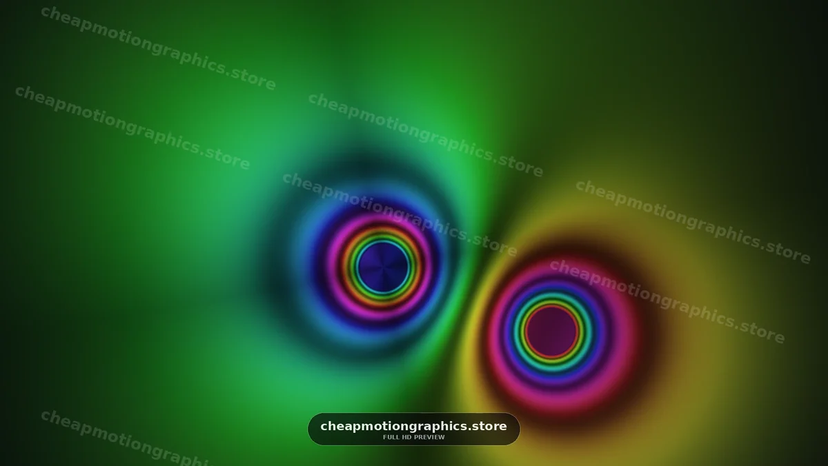 Colorful Abstract Concentric Rings