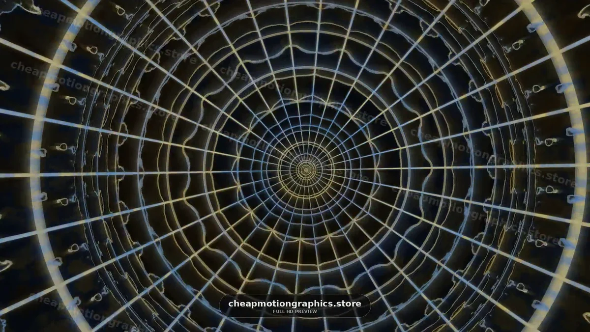 Radiating Geometric Web Tunnel