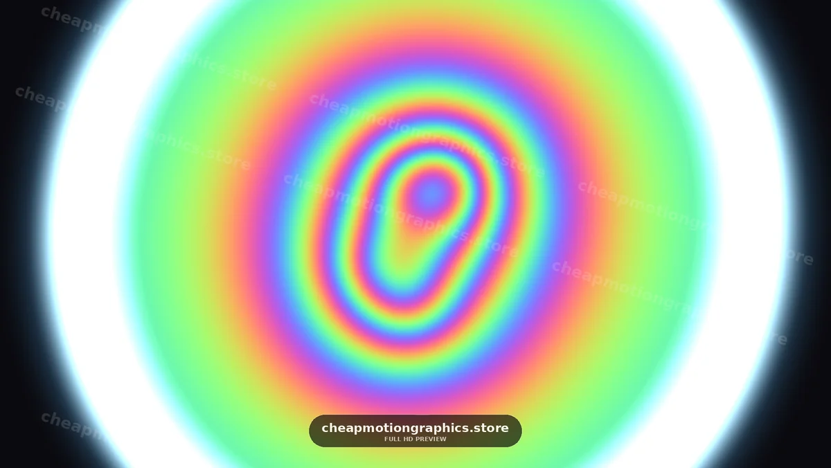 Colorful spiral light pattern glowing on a dark backdrop