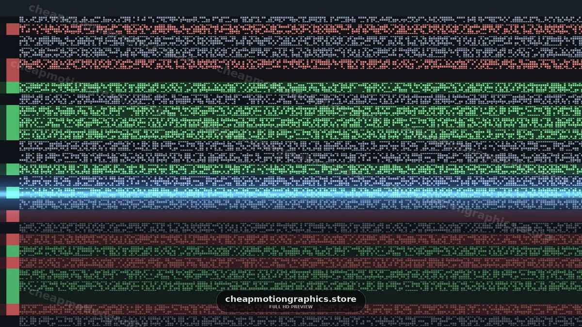 Abstract Digital Data Stream Visualization