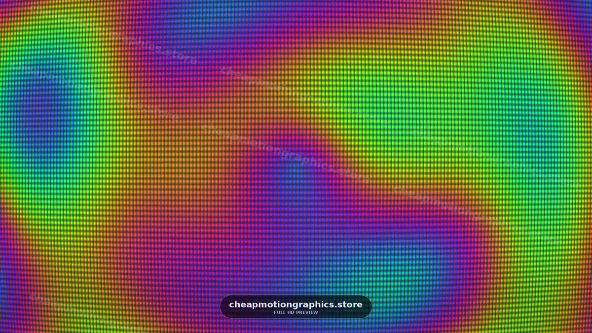 Abstract Rainbow Pixel Light Pattern