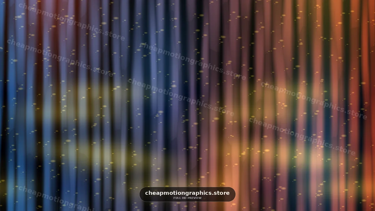 Colorful light patterns create a dynamic visual display