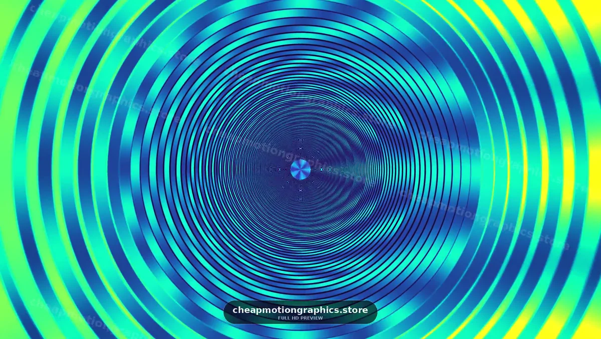 Vibrant Purple and Cyan Concentric Rings