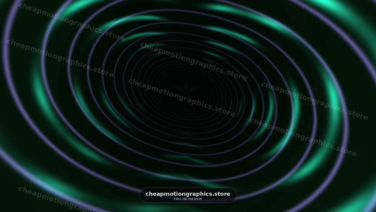 Swirling patterns create a tunnel effect with dark background