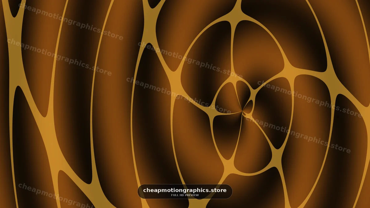 Swirling patterns of golden shapes creating abstract design