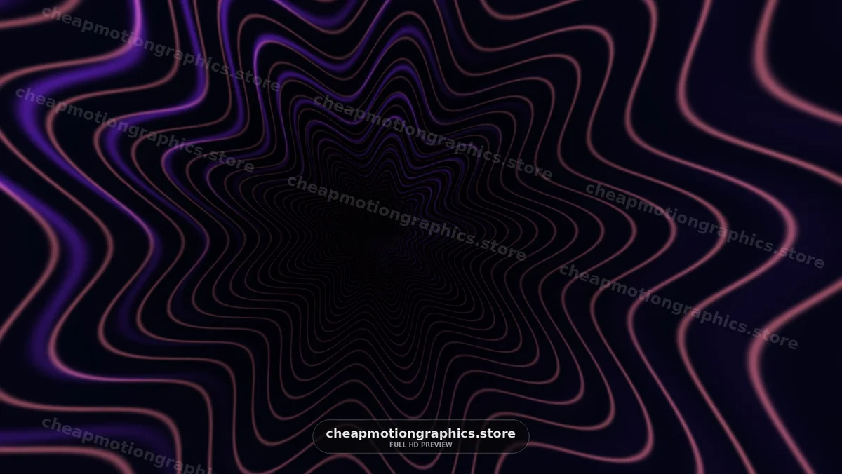Neon Purple and Pink Abstract Tunnel