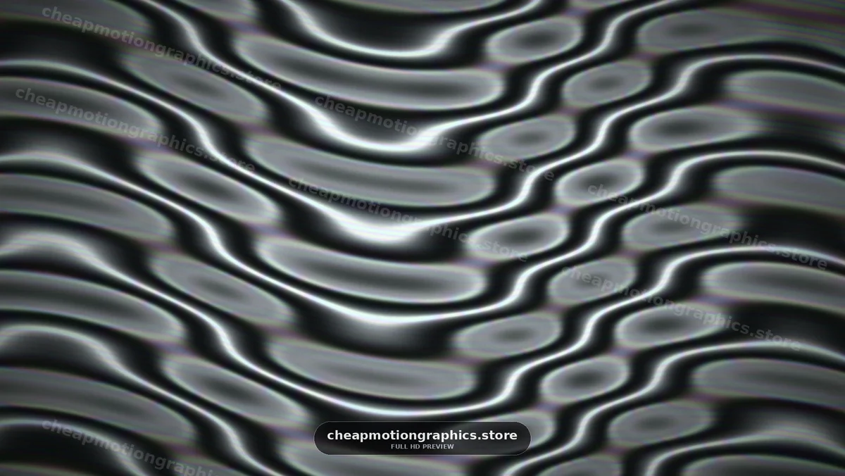 Abstract Black and White Wavy Pattern