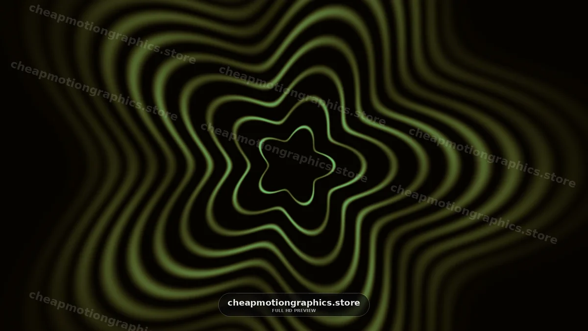 Abstract wave pattern with flowing lines in a dark setting