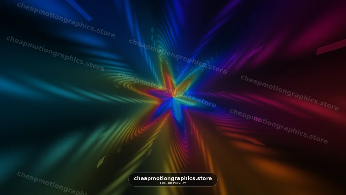 Colorful swirling abstract background with star shape design