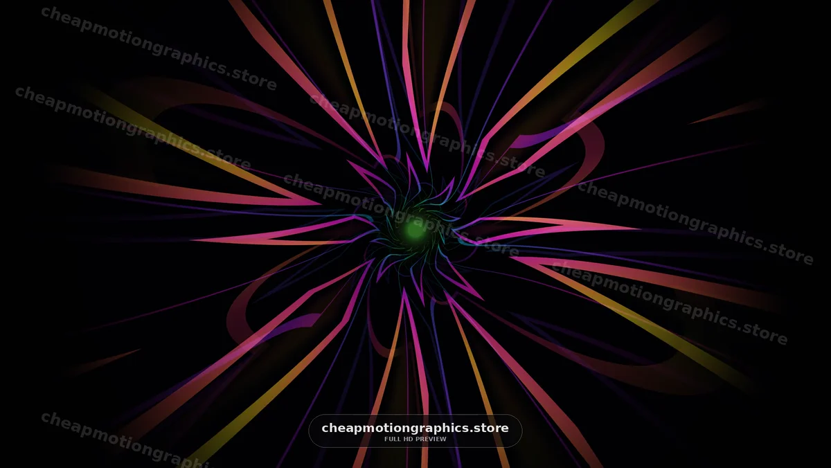 Colorful Abstract Spiral Light Burst