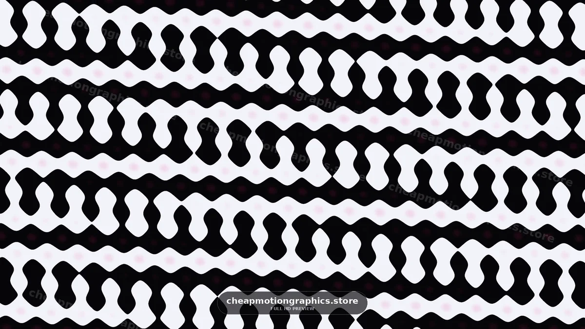 Abstract Black and White Wavy Pattern