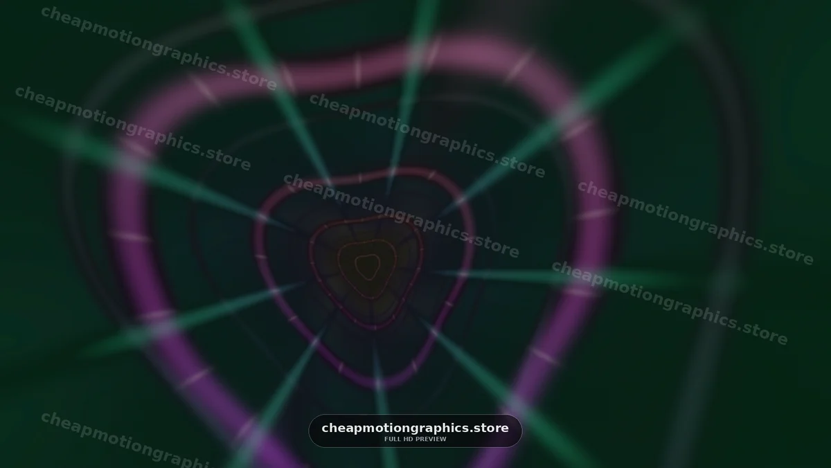 Abstract Spiral Tunnel in Purple and Green