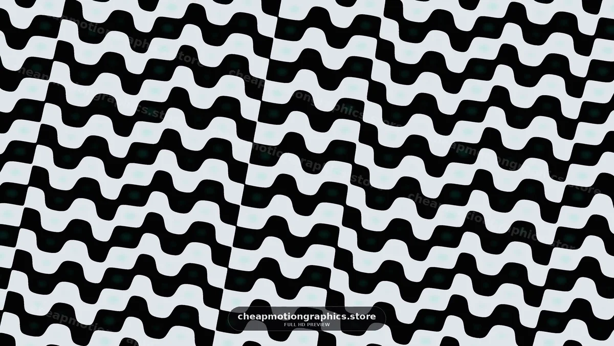 Abstract Black and White Wavy Pattern