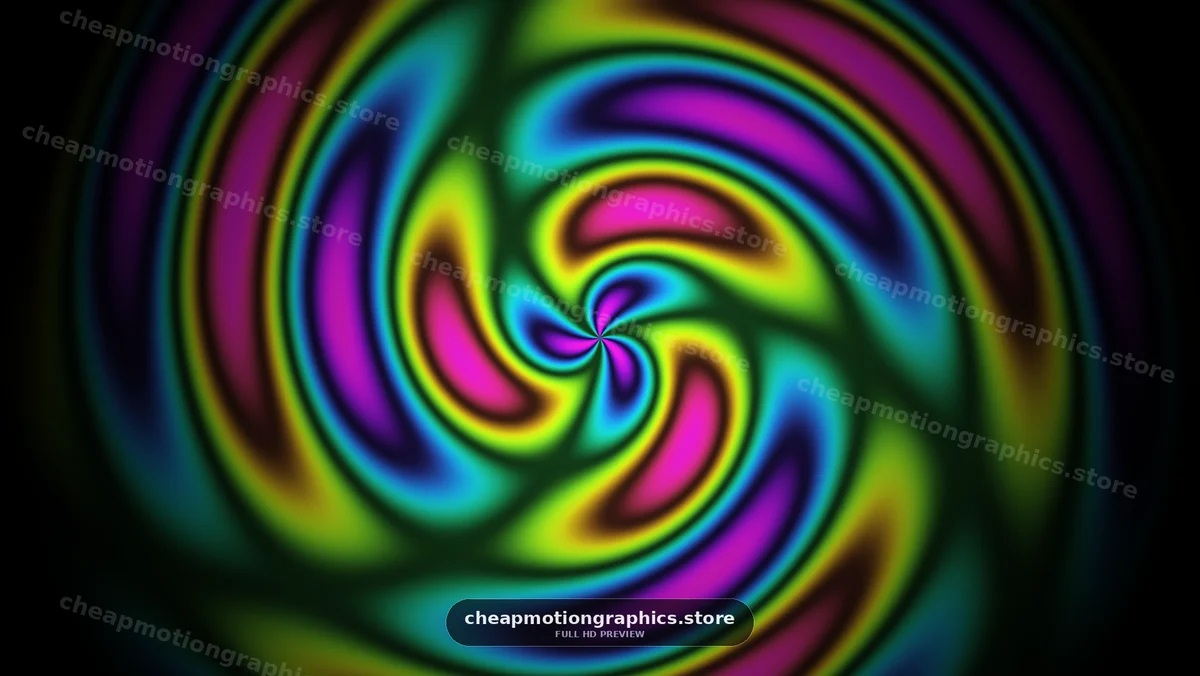 Vibrant Multicolor Spiral Abstract Pattern