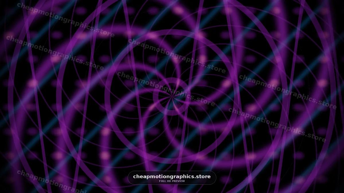 Abstract Purple and Blue Light Trails