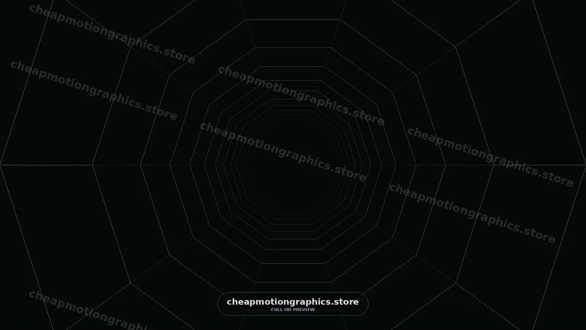 Dark Geometric Tunnel of Concentric Lines