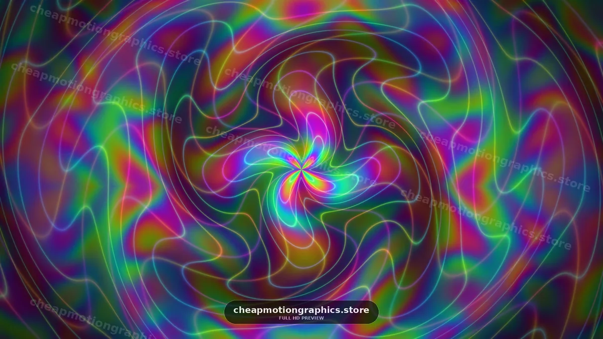 Colorful Abstract Flowing Lines