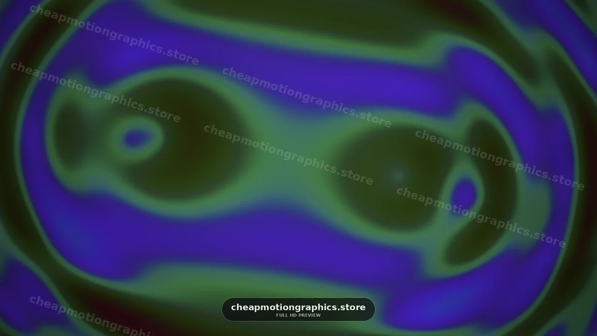 Abstract Green and Blue Organic Shapes
