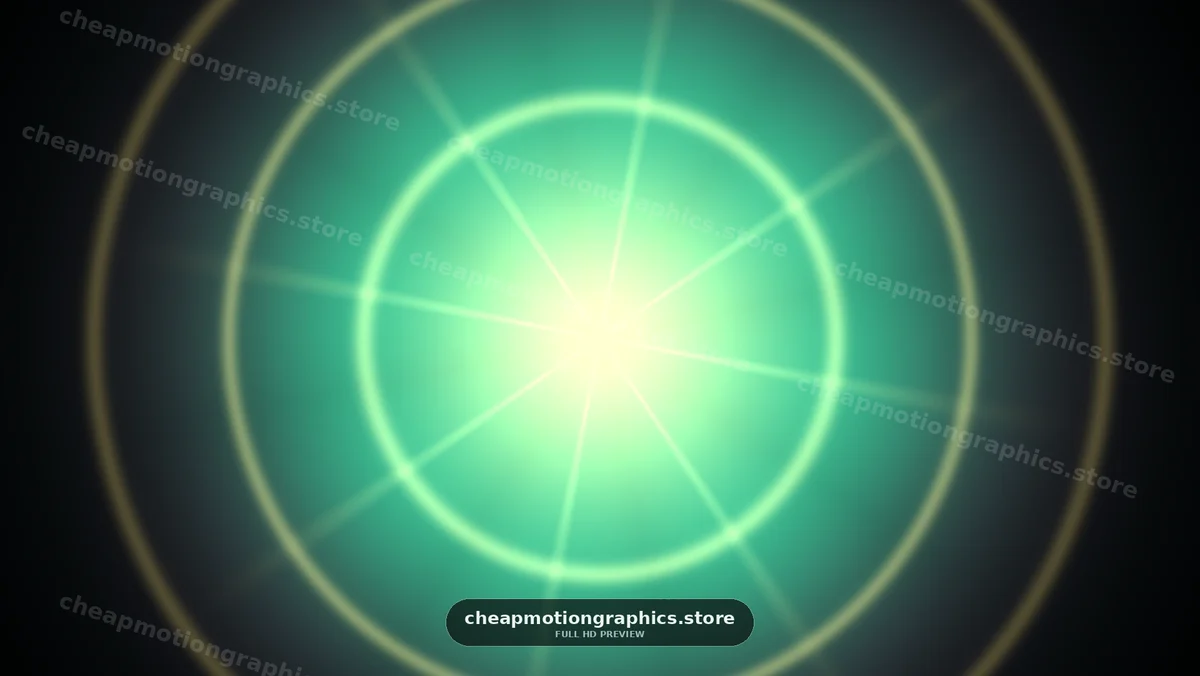 Glowing Green Radar Target Display