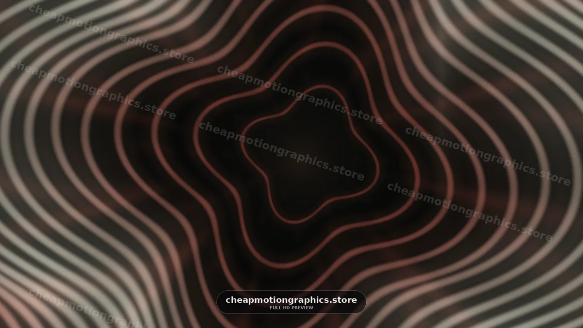 Abstract Flowing Contour Line Pattern