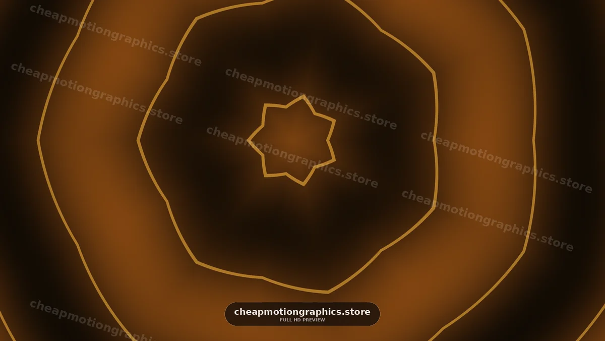 Abstract Golden Geometric Pattern