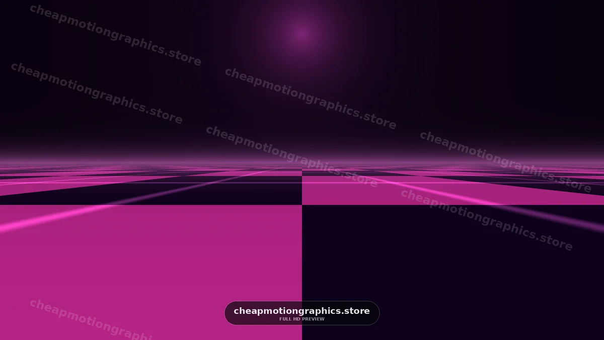 Neon Magenta Grid Horizon