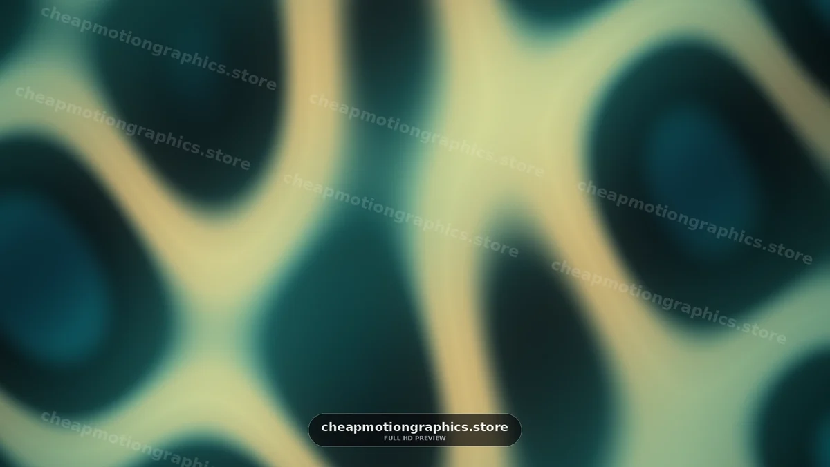 Abstract Blurred Teal and Gold Waves