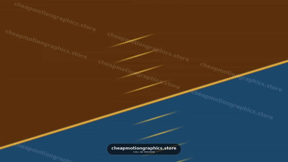 Abstract Blue and Brown Gradient with Golden Light Streaks