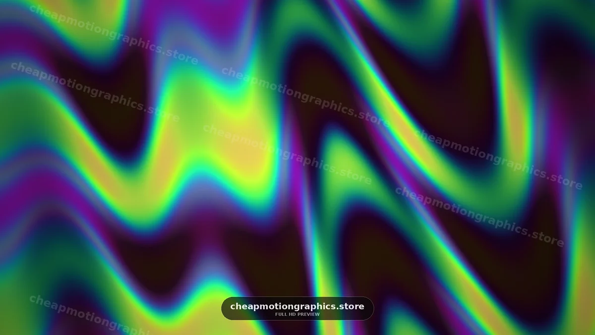 Abstract Neon Waves in Vibrant Colors