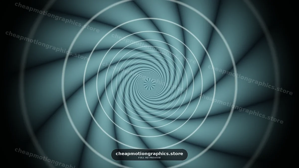 Spiral design with concentric circles and a dark background