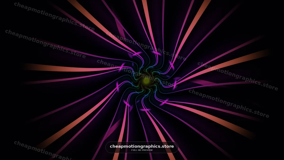 Neon Purple Light Tunnel Spiral