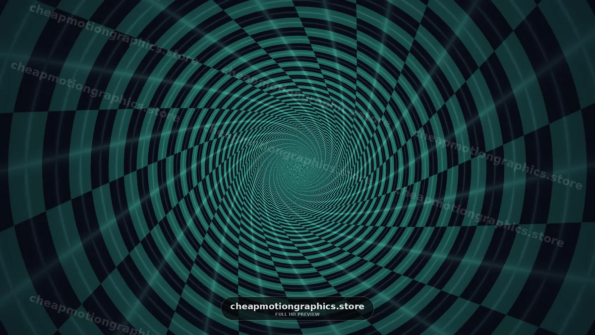 Swirling geometric pattern with lines and circles in dark color
