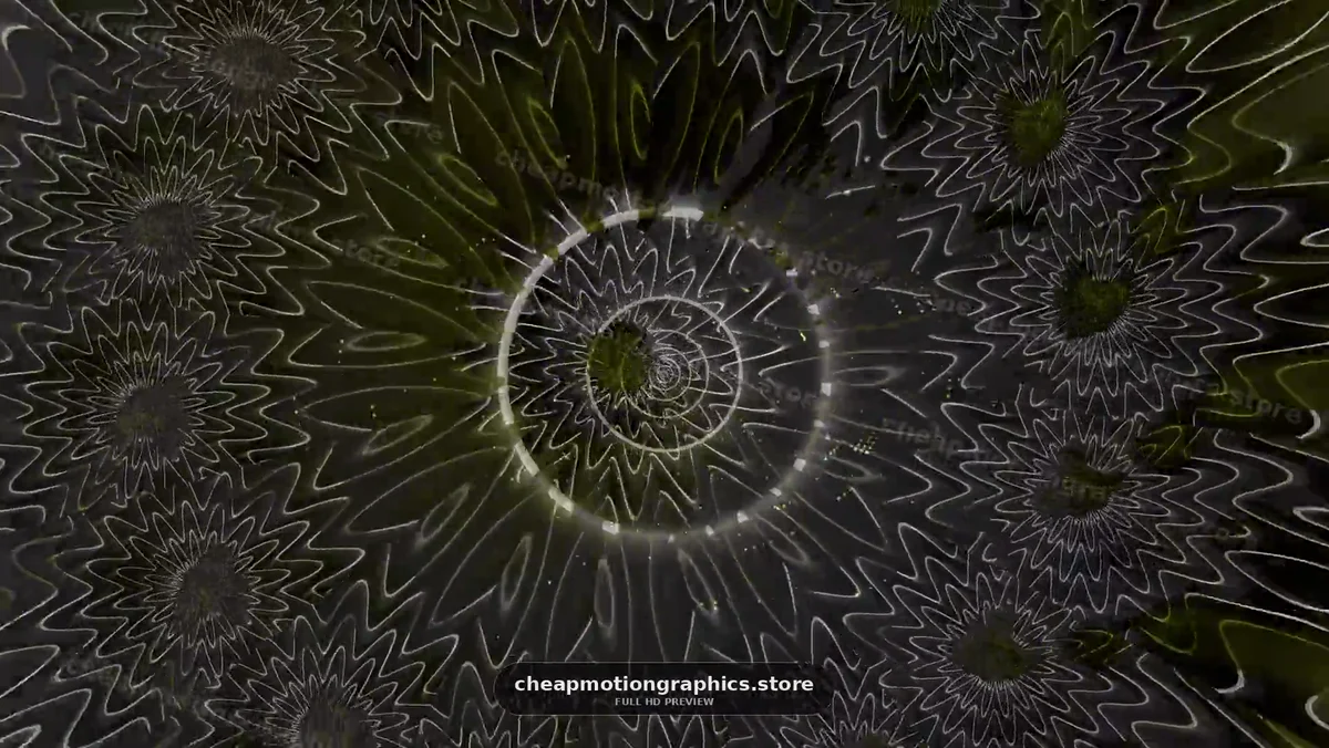 Abstract Kaleidoscopic Floral Light Pattern