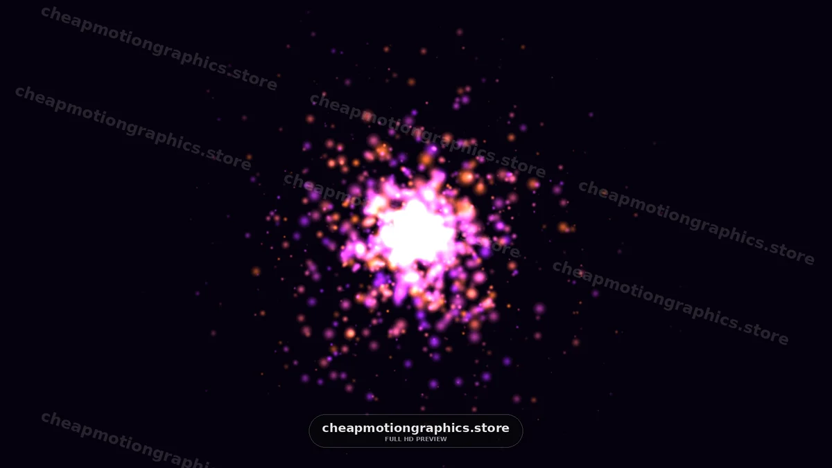 Colorful Particle Burst on Dark Background