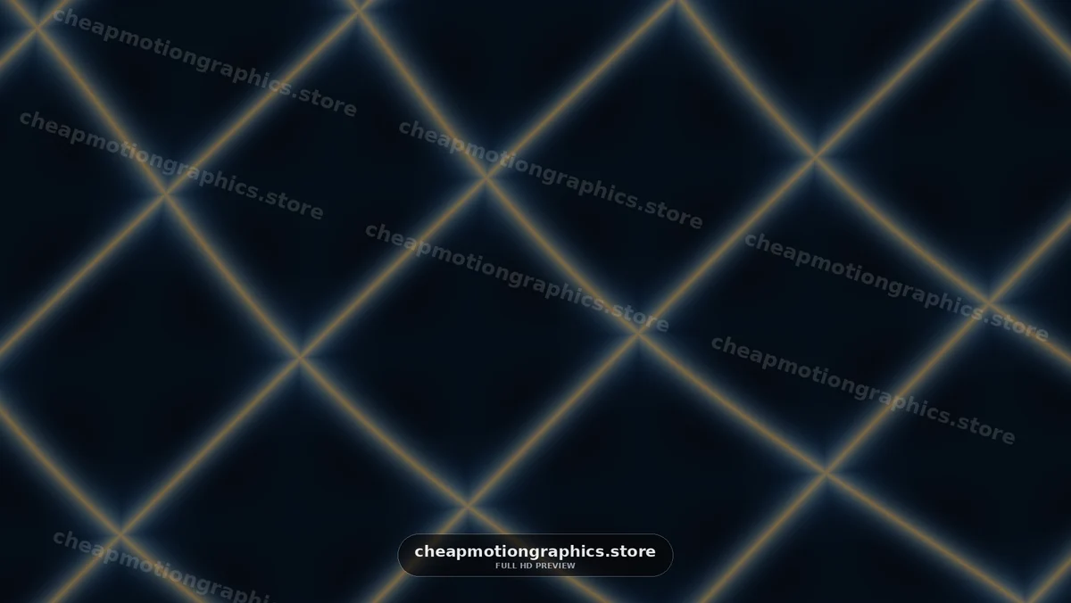 Glowing Golden Diamond Grid on Dark Background